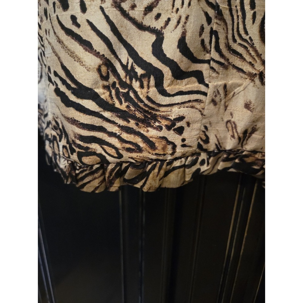 chicos size 1 ,100% Silk Animal Print Open Jacket, Workwear, Vacation, Dinner... - Picture 5 of 6